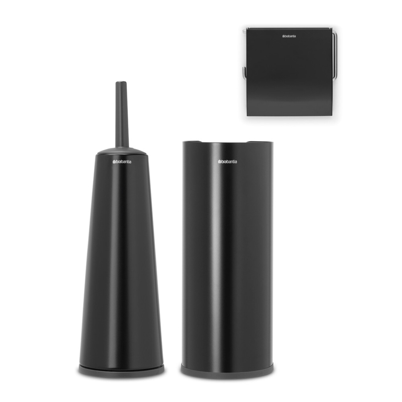 Set accesorii pentru baie 3 piese, Brabantia, Balance, otel, negru mat - imagine 4